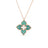 VENETIAN PRINCESS DIAMOND AND GREEN TITANIUM SMALL FLOWER NECKLACE