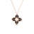 VENETIAN PRINCESS DIAMOND AND GRAY TITANIUM SMALL FLOWER NECKLACE