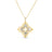 VENETIAN PRINCESS PIROUETTE PAVE MEDIUM FLOWER NECKLACE