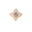 VENETIAN PRINCESS CARNIVAL PAVE DIAMOND AND MIXED STONES LARGE FLOWER RING