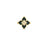 VENETIAN PRINCESS DIAMOND AND MALACHITE SMALL FLOWER RING