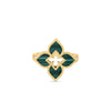 VENETIAN PRINCESS SMALL MALACHITE FLOWER RING