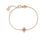 VENETIAN PRINCESS CARNIVAL PAVE DIAMOND AND MIXED STONES SMALL FLOWER BRACELET