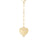 VENETIAN PRINCESS LARGE DIAMOND HEART MEDALLION PAPERCLIP NECKLACE