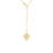 VENETIAN PRINCESS MEDIUM HEART MEDALLION PAPERCLIP NECKLACE