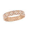 VENETIAN PRINCESS CARNIVAL DIAMOND, MOTHER OF PEARL, AND MIXED STONES FLOWER BANGLE