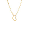 CIALOMA DANGLE DIAMOND ACCENT OPEN HEART NECKLACE
