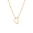 CIALOMA DANGLE DIAMOND ACCENT OPEN HEART NECKLACE