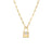 CIALOMA DIAMOND HEART LOCK NECKLACE