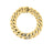 DESINGER GOLD CURB LINK AND DIAMOND ACCENT BRACELET