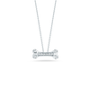TINY TREASURES DIAMOND DOGBONE NECKLACE