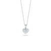 TINY TREASURES DIAMOND PUFFED HEART NECKLACE