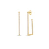SMALL RECTANGULAR DIAMOND EARRINGS